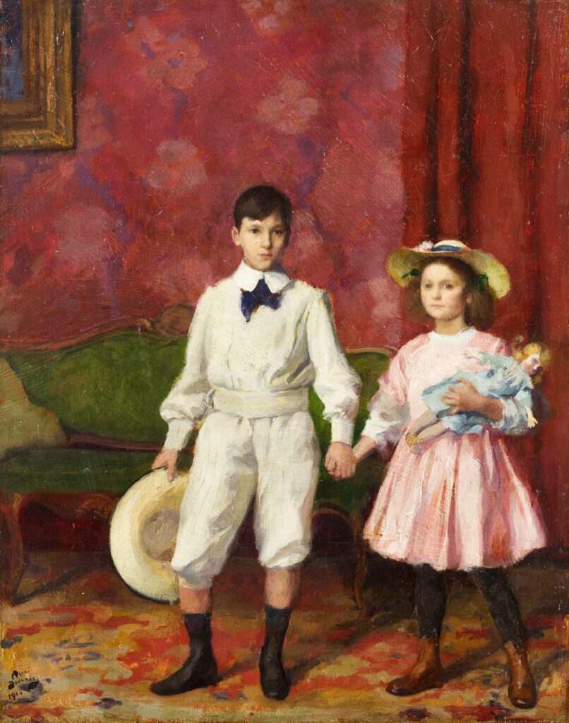 André Devambez, Deux enfants, 1914