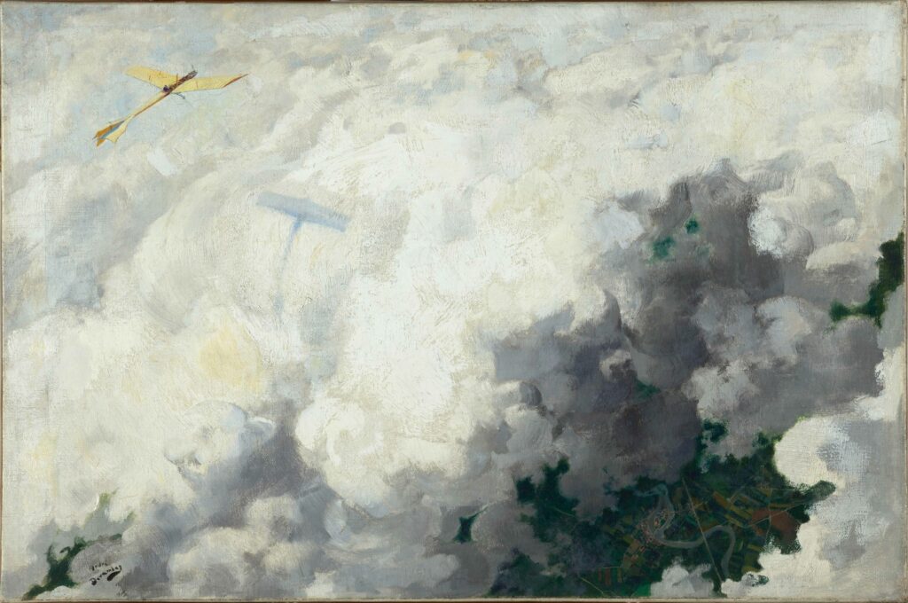 André Devambez, Le seul oiseau qui vole au-dessus des nuages, 1910