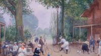 Expositions Parisiennes Citoyennes, Musée Carnavalet, Jean Béraud, Le Chalet du Cycle au bois de Boulogne, 1900