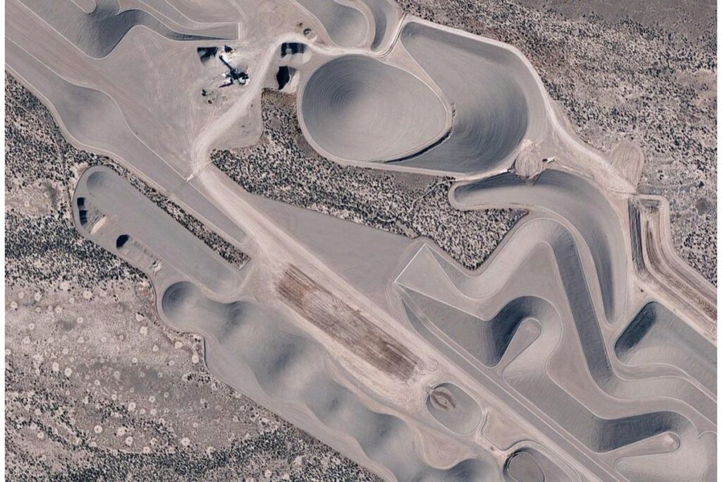 Vue aérienne de City de Michael Heizer