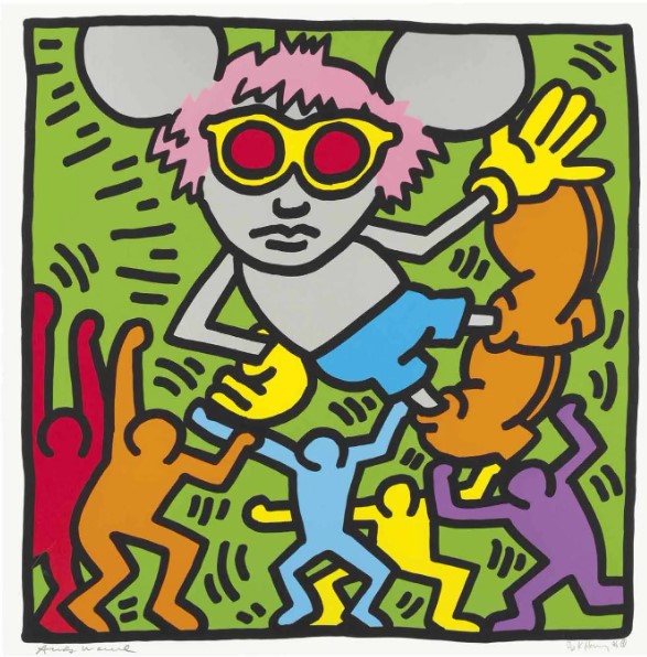 Keith Haring, Andy Mouse (one plate), 1986