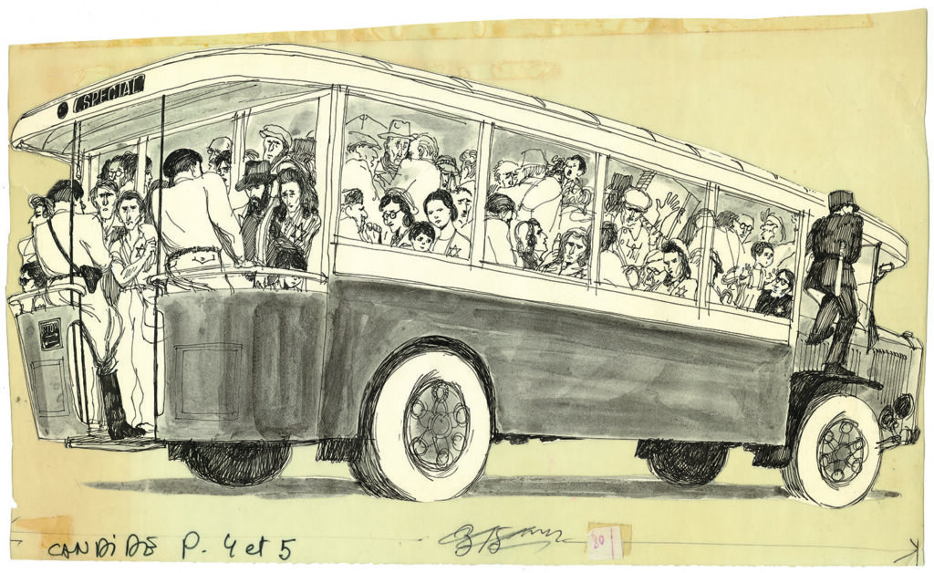 L'Autobus, Cabu, 1967