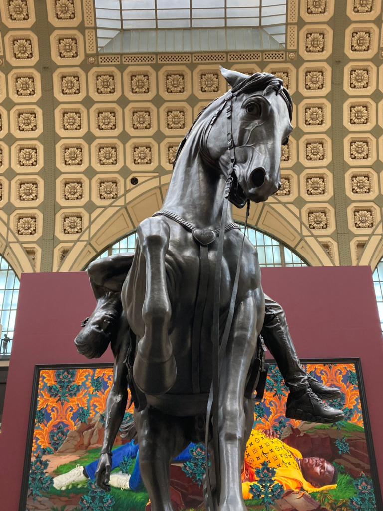 Vue de l'exposition Kehinde Wiley, Musée d'Orsay
