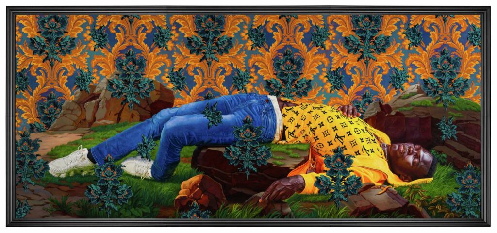 Kehinde Wiley, Femme Piquée Par Un Serpent (Mamadou Gueye), 2022