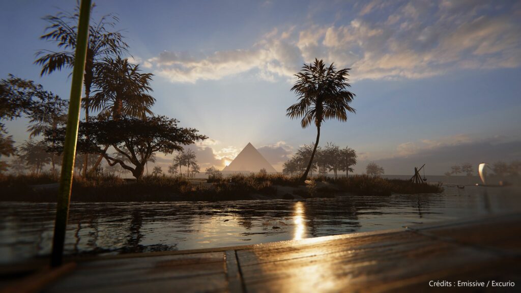 Vue de l'exposition L'Horizon de Kheops - Egypte ancienne