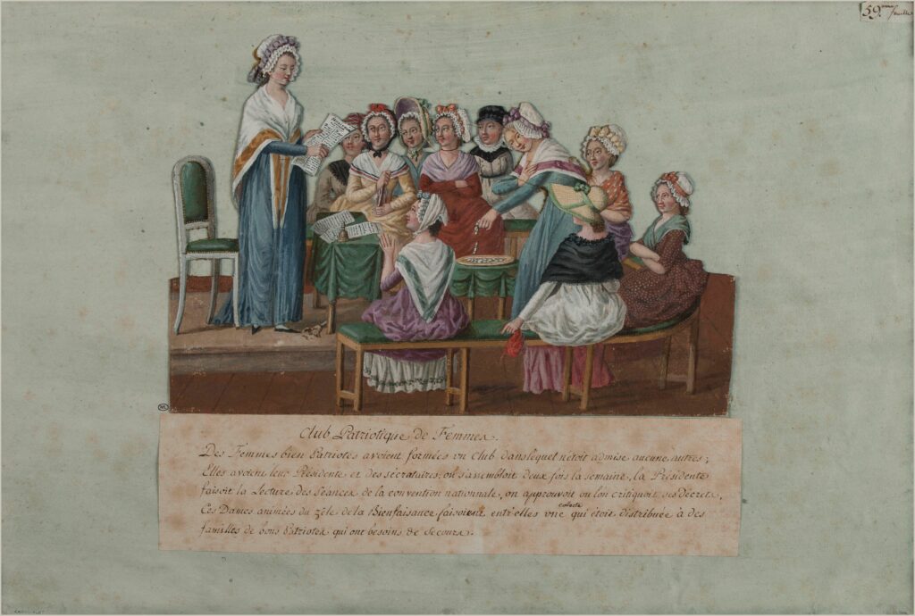 Jean-Baptiste Lesueur, Club Patriotique de femmes, 1789