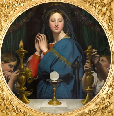 Jean Auguste Dominque Ingres -La Vierge adorant l Hostie