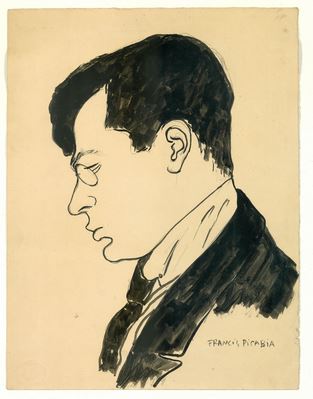 Francis Picabia , Portrait de Tristan Tzara, 1919-1920