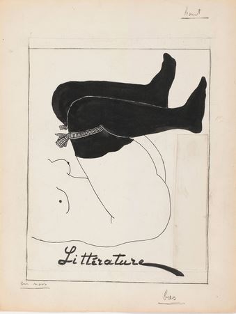 Francis Picabia, Sans titre, Projet de couverture pour Littérature, 1922-24