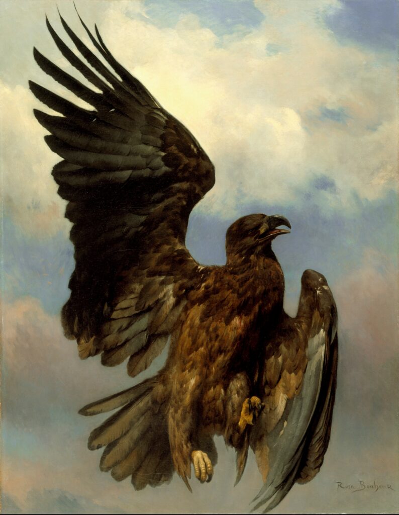 Rosa Bonheur, L'aigle blessé, vers 1870