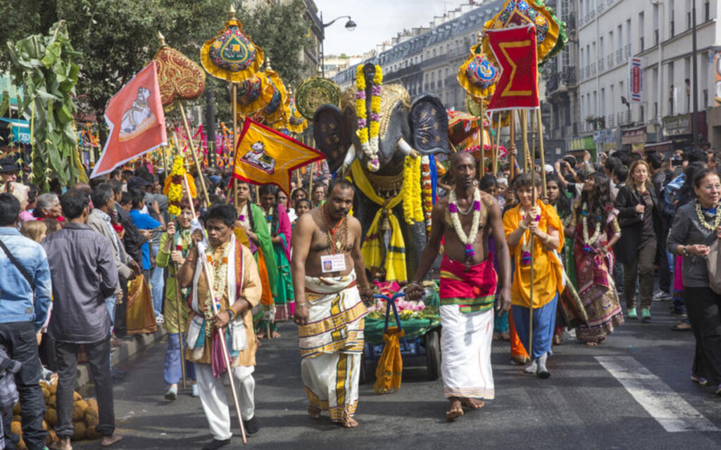Procession de la fête de Ganesh