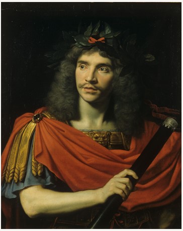 Nicolas Mignard, Molière dans le rôle de César pour La Mort de Pompée de Pierre Corneille
