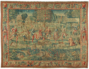 La Danse, Tenture de l’Histoire de Gombaut et Macée, fin du XVIe-début du XVIIe siècle