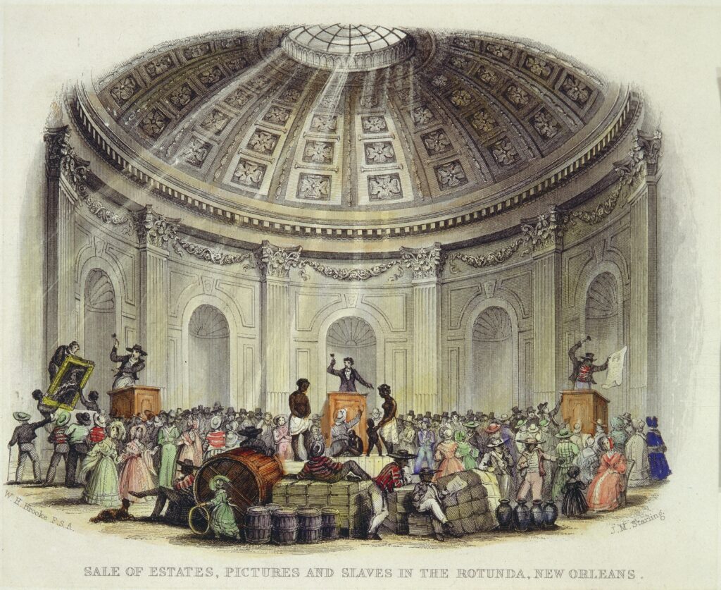  Sale of Estates, Pictures and Slaves in the Rotunda, New Orleans, 1974
