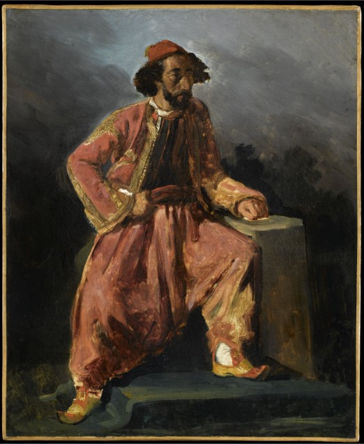 Eugène Delacroix, Homme posant en costume oriental