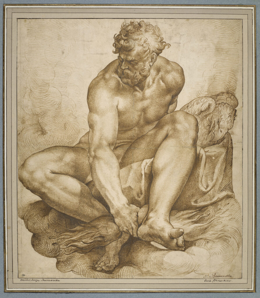 Bartolomeo Passerotti, Jupiter assis sur des nuages 