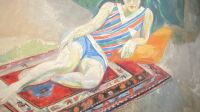 Exposition Les Cercles de la Baronne Galerie Le Minotaure Robert Delaunay Femme allongée sur un tapis 1920