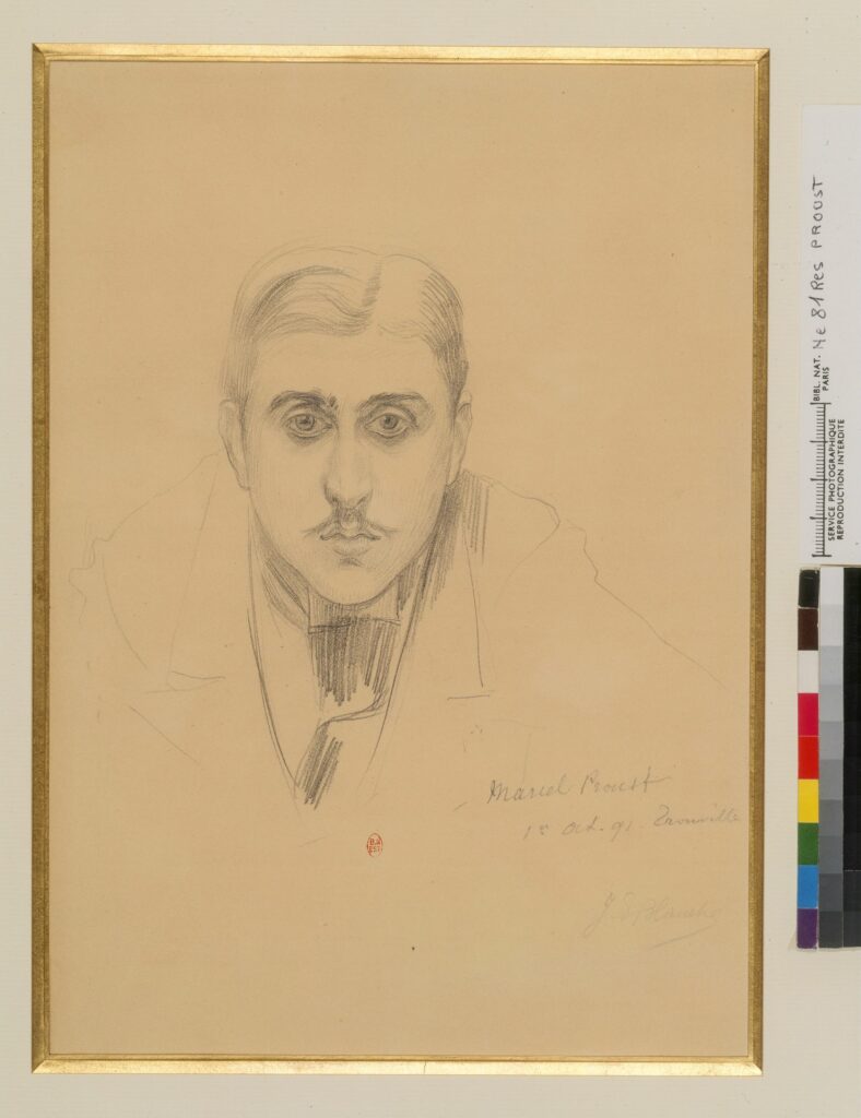 Jacques-Émile Blanche, portrait de Marcel Proust (15 octobre 1891, Trouville) 