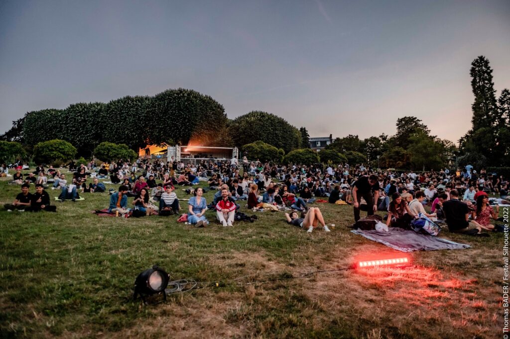 Vue du Festival Silhouette, Parc de la Butte du Chapeau rouge Paris, 2022