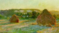 Les Meules Claude Monet vandalisé par militants écologistes