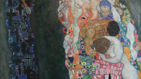 Gustave Klimt, Mort et Vie, oeuvre vandalisée par militants écologistes Letze Generation