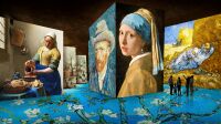 Exposition-De Vermeer à Van Gogh-Carrières des Lumières-Simulation de l'exposition © Culturespaces