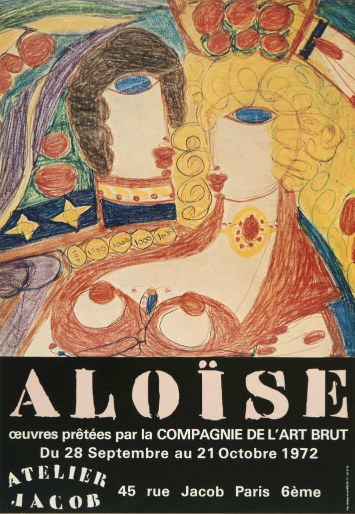 Aloïse, Affiche de l’inauguration de l’atelier Jacob, 1972