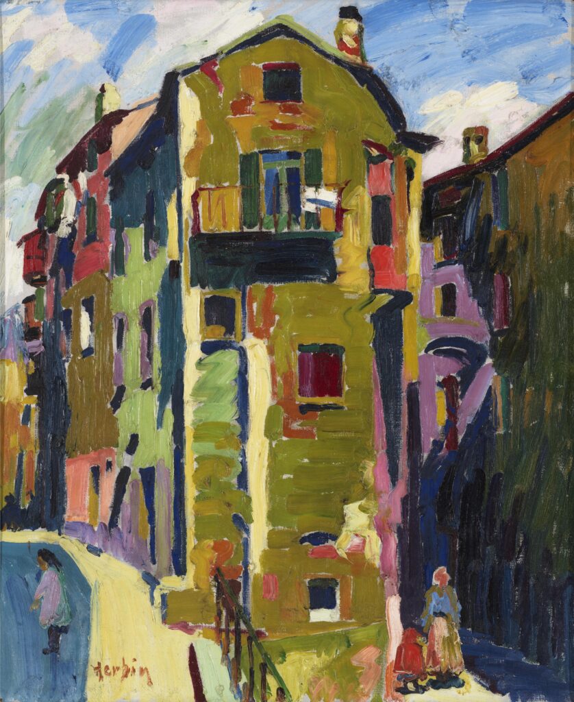 Auguste Herbin, La place Maubert, 1907 Auguste Herbin, La place Maubert, 1907