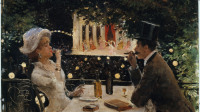 Jean Béraud (1849-1936). "Diner aux Ambassadeurs". Huile sur bois. Paris, musée Carnavalet.