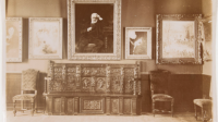Exposition-120e anniversaire-Maison Victor Hugo-Salle des peintures à l'ouverture du musée, 1903