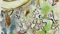 Exposition - Chagall à l'Oeuvre - Centre Pompidou - Maquette pour le plafond de l’Opéra Garnier - 1963