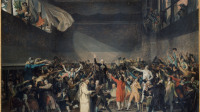 Attribué à Jacques Louis David (1748-1825). "Le Serment du Jeu de Paume, le 20 juin 1789". Huile sur toile. Paris, musée Carnavalet.
