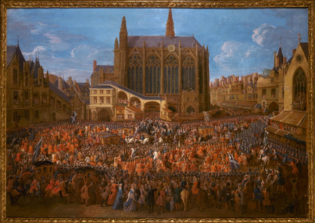 Pierre-Denis Martin, Louis XV &acirc;g&eacute; de 5 ans sortant du lit de la justice, 12 septembre 1715