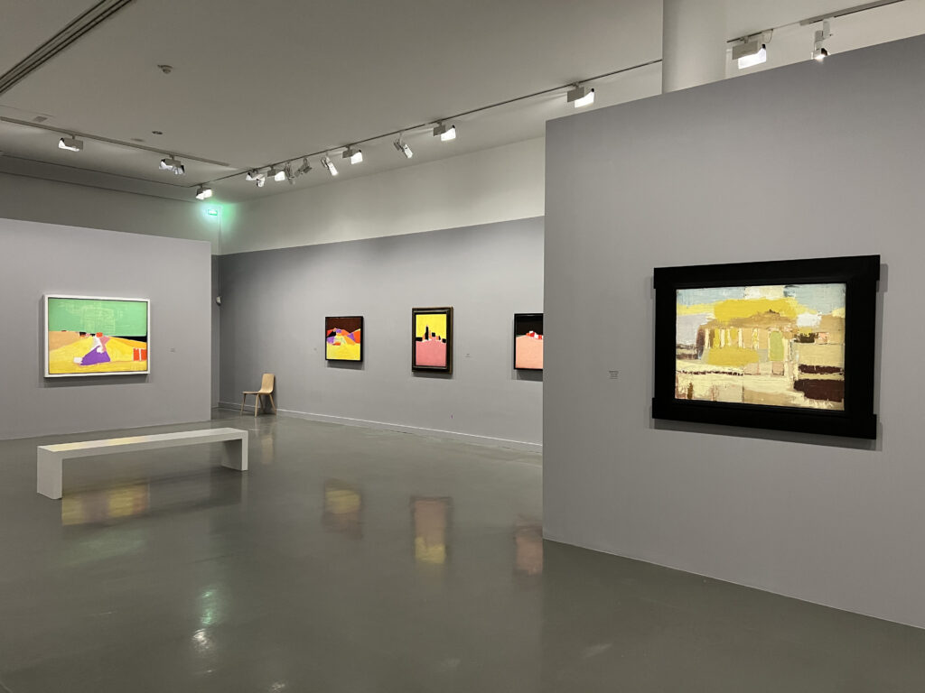 Vue de l'exposition Nicolas de Staël au musée d'art moderne de Paris