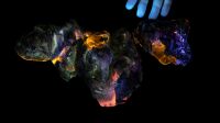 Exposition- Admiratio- Drawing Lab- Noémie Sauve, Trophée de lave en obsidienne galactique fertilisée et faille d’altération, 2023. Vulcano