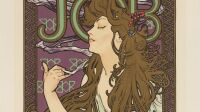 Exposition Mucha Hotel de Caumont_Alphonse Mucha, Affiche pour le papier à cigarettes « Job » (1896), 1900 , Reproduite dans Les Maîtres de l’Affiche, Lithographie en couleurs, bis© Mucha Trust 2023