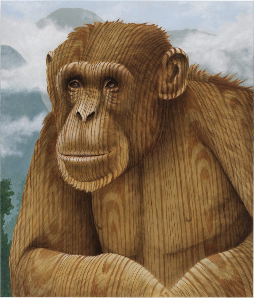 Sean Landers, Wood Chimp, 2020 Sean Landers, Wood Chimp, 2020