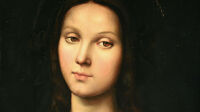 Raphael, Portrait de Marie madeleine, détail, 1505