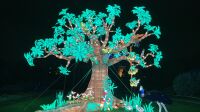 Vue de l'exposition La Jungle en voie d'illumination au jardin des plantes (4)