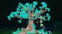 Vue de l'exposition La Jungle en voie d'illumination au jardin des plantes (4)