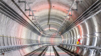 Gare de Chatillon-Montrouge Ligne 15 Sud Lot T3C. Photo : Yves Chanoit pour la Société du Grand Paris le 30 janvier 2023