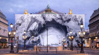 Façade de l'Opéra Garnier par JR