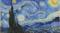 702746 The Starry Night, June 1889 (oil on canvas) by Gogh, Vincent van (1853-90); 73.7x92.1 cm; Museum of Modern Art, New York, USA.