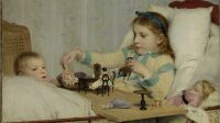 Exposition Anker et l'enfance, Fondation Gianadda - La convalescente I_Albert Anker