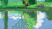 Exposition David Hockney Normandism au musée des Beaux-Arts de Rouen, Giverny by DH, 2023.