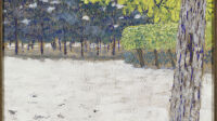 Exposition Peindre la nature. Paysages impressionnistes au MUba EUgène Leroy, Edouard Vuillard, Le Jardin des Tuileries, vers 1894-1895.