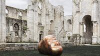 Vue de l’exposition Clouds Theory de Laurent Grasso à l’abbaye de Jumièges, 25 mai – 29 septembre 2024 © Laurent Grasso ADAGP, Paris, 2024 Photo Tanguy Beurdeley Courtesy Perrotin