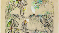 Marc Chagall
Gravure réhaussée dédicacée à Marguerite Maeght 1975