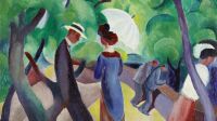 tate modern - le cavalier bleu - Auguste Macke, Promenade, 1913. Lenbachhaus Munich, Donation of Bernhard and Elly Koehler (crop) tate modern - le cavalier bleu - Auguste Macke, Promenade, 1913. Lenbachhaus Munich, Donation of Bernhard and Elly Koehler (crop)