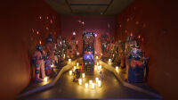 Vue de l'exposition Zombis au musée du quai branly jacques chirac (6)